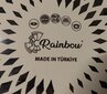 Rainbow emaliuotas puodas su stikliniu dangčiu 3,0 l, 18 cm kaina ir informacija | Puodai, greitpuodžiai | pigu.lt