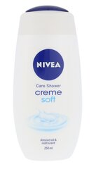 Гель для душа Nivea Creme Soft, 250 мл цена и информация | Масла, гели для душа | pigu.lt