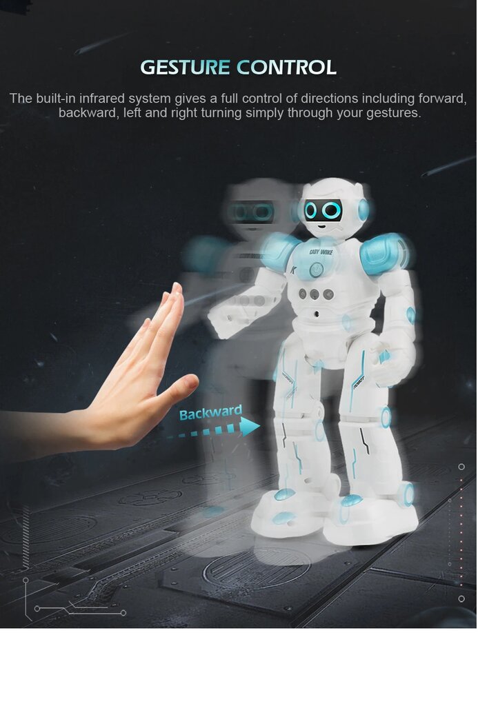 Humanoid Sense indukcinis RC robotas kaina ir informacija | Lavinamieji žaislai | pigu.lt