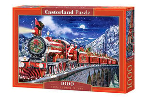Dėlionė Castorland Santas Coming To Town, 1000 vnt kaina ir informacija | Dėlionės (puzzle) | pigu.lt