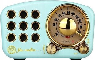 Радиоприемник Radio Feegar RETRO FM кухонное радио Bluetooth 3,5 мм AUX SD 10h цена и информация | Радиоприемники и будильники | pigu.lt