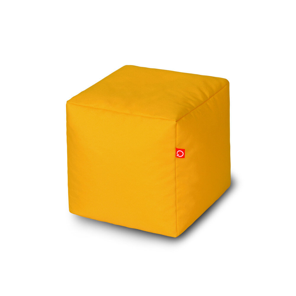 Pufas Qubo™ Cube 25 Honey Pop Fit, geltonas kaina ir informacija | Sėdmaišiai ir pufai | pigu.lt