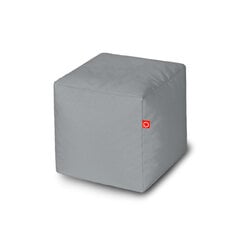 Pufas Qubo™ Cube 25 Pebble Pop Fit, pilkas цена и информация | Кресла-мешки и пуфы | pigu.lt