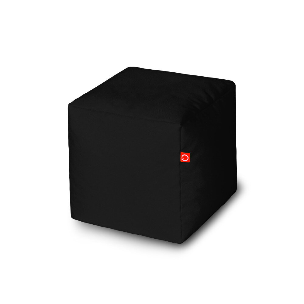 Pufas Qubo™ Cube 25 Blackberry Pop Fit, juodas цена и информация | Sėdmaišiai ir pufai | pigu.lt