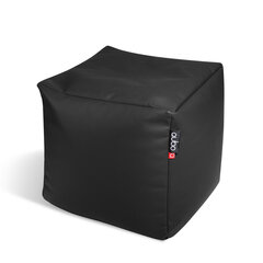 Pufas Qubo™ Cube 25 Date Soft Fit, juodas kaina ir informacija | Sėdmaišiai ir pufai | pigu.lt