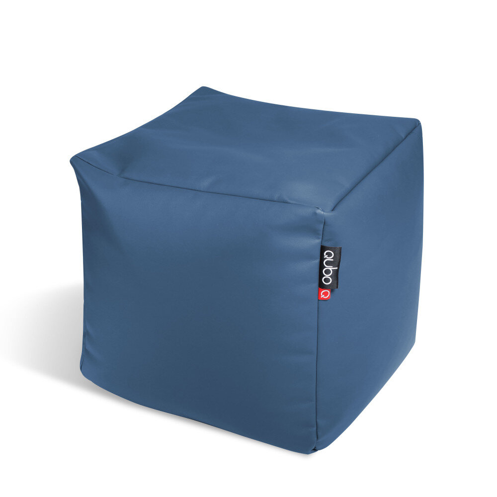 Pufas Qubo™ Cube 25 Plum Soft Fit, mėlynas kaina ir informacija | Sėdmaišiai ir pufai | pigu.lt