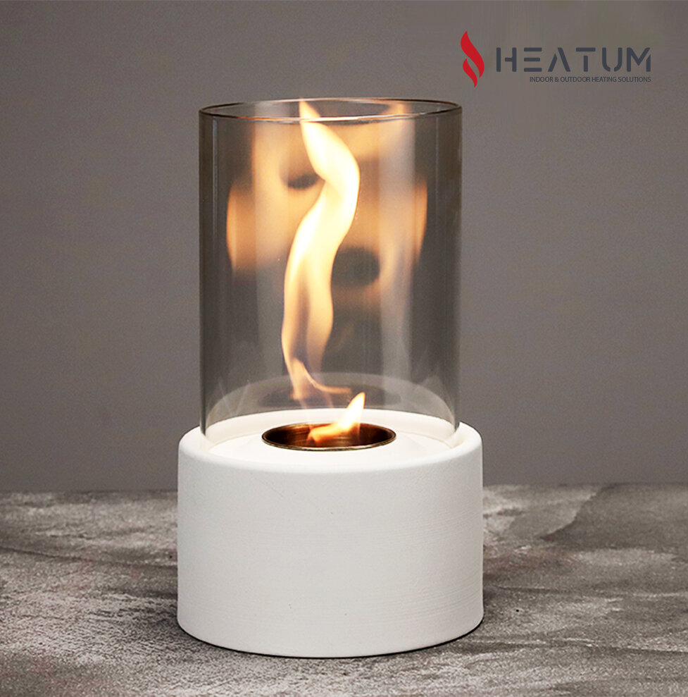 Pastatomas biožidinys baltas Heatum Glory kaina ir informacija | Židiniai, ugniakurai | pigu.lt