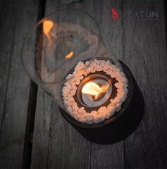 Pastatomas biožidinys juodas Heatum Glory kaina ir informacija | Židiniai, ugniakurai | pigu.lt