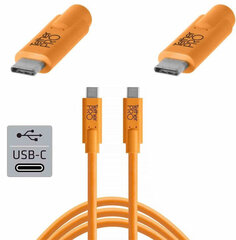 Tether Tools Pro кабель USB-C - USB-C 4,6 м, оранжевый цена и информация | Кабели для телефонов | pigu.lt