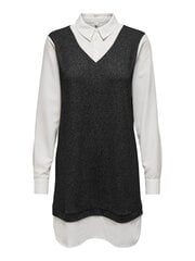 JDY женская блузка 15259908*01, белый/черный 5715220177030 цена и информация | Женские блузки, рубашки | pigu.lt