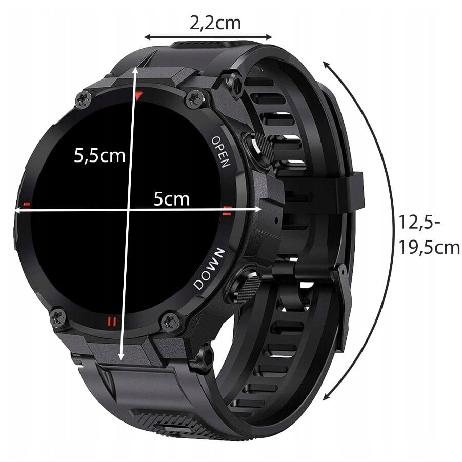 Izoxis K27 Black kaina ir informacija | Išmanieji laikrodžiai (smartwatch) | pigu.lt