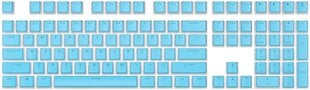 Royal Kludge Pudding PBT Keycaps - (104 шт., Blue, PBT, ISO, UK layout) цена и информация | Клавиатуры | pigu.lt
