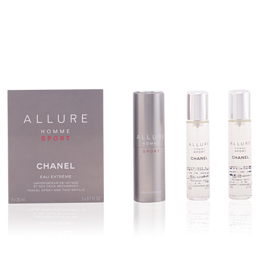 Rinkinys Chanel Allure Sport Eau Extreme EDP vyrams 3 x 20 ml kaina ir informacija | Kvepalai vyrams | pigu.lt