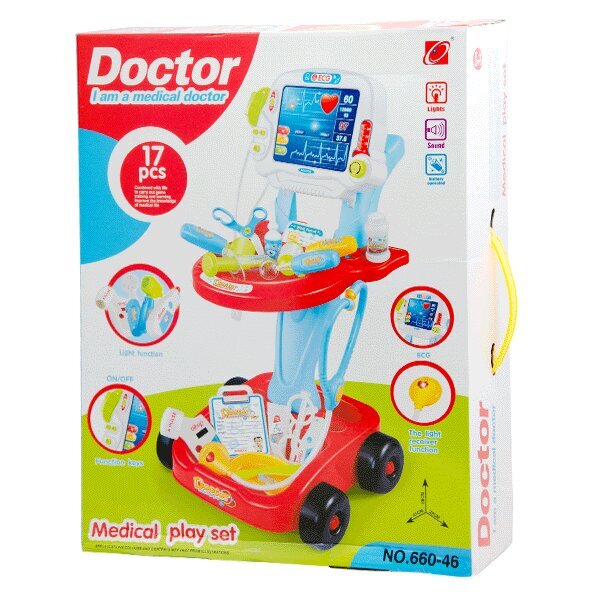 Mažojo daktaro rinkinys su priedais цена и информация | Lavinamieji žaislai | pigu.lt