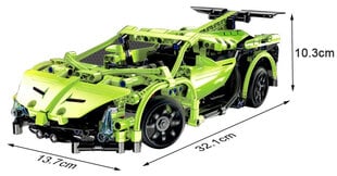 Konstruktorius sportinis automobilis su nuotolinio valdymo pultu, 453 dalys kaina ir informacija | Konstruktoriai ir kaladėlės | pigu.lt