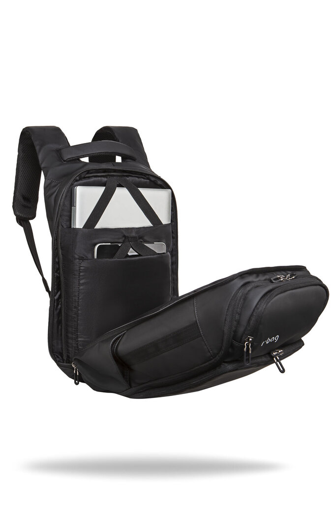 Kuprinė R-bag Forge Black Z061 kaina ir informacija | Lagaminai, kelioniniai krepšiai | pigu.lt