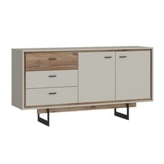 Cabinet RIVERO 160x40xH83cm, oak/grey цена и информация | Комоды | pigu.lt