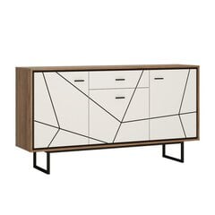 Cabinet BROLO 167x40xH91cm, black/white цена и информация | Комоды | pigu.lt