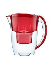 Ąsotėlis su filtru Aquaphor Jasper, raudonas kaina ir informacija | Virtuvės įrankiai | pigu.lt