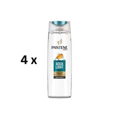 Шампунь PANTENE Fine Aqua Light, 400 мл, в упаковке 4 шт. цена и информация | Шампуни | pigu.lt
