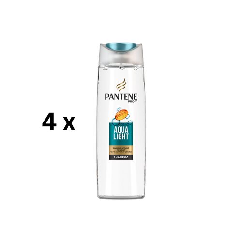 Šampūnas PANTENE Fine Aqua Light, 400 ml, pakuotė 4 vnt. цена и информация | Šampūnai | pigu.lt
