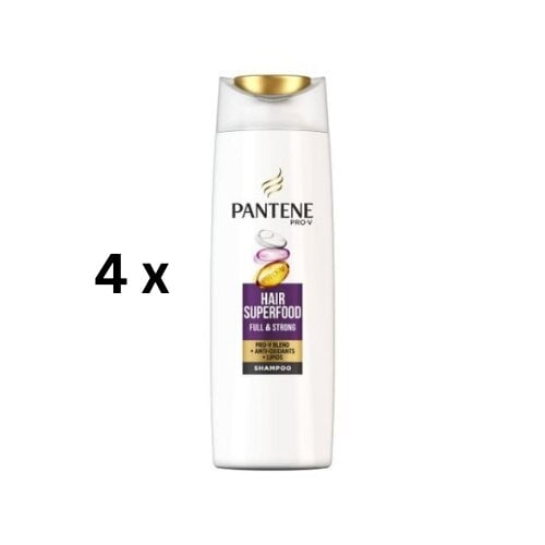 Šampūnas PANTENE SUPERFOOD, 400 ml, pakuotė 4 vnt. цена и информация | Šampūnai | pigu.lt