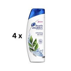 Шампунь HEAD & SHOULDERS Чайное дерево, 400 мл, в упаковке 4 шт. цена и информация | Шампуни | pigu.lt