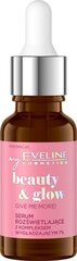 Осветляющая сыворотка для лица Eveline Beauty&Glow Give Me More!, 18 мл цена и информация | Сыворотки для лица, масла | pigu.lt