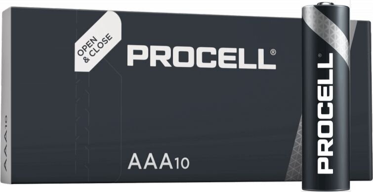 Duracell Procell AAA lr03/mn2400 šarminis elementas, 10 vnt. kaina ir informacija | Elementai | pigu.lt