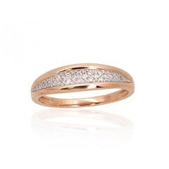 Auksinis žiedas su deimantais Diamond Sky Melissandra V iš raudono, 585 prabos aukso 4752263031180 kaina ir informacija | Žiedai | pigu.lt