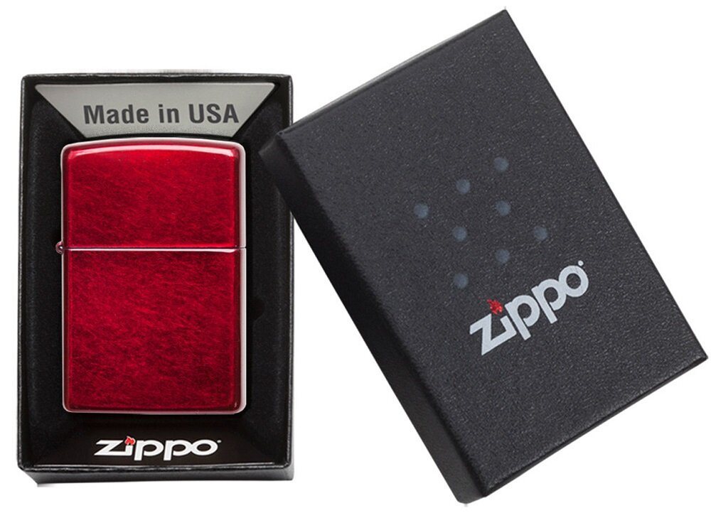 Žiebtuvėlis Zippo 21063 Classic Candy Apple Red™ kaina ir informacija | Žiebtuvėliai ir priedai | pigu.lt