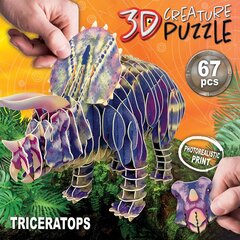 Dėlionė 3D Tricertopas, 6-99 metų kaina ir informacija | Dėlionės (puzzle) | pigu.lt