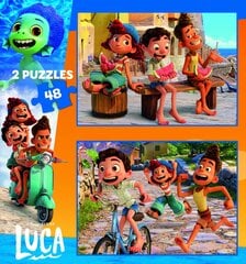Пазл Educa Luca Disney Pixar, 2x48 деталей цена и информация | Пазлы | pigu.lt