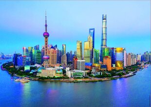 Пазл  Educa Shanghai al Atardecer, 1000 деталей цена и информация | Пазлы | pigu.lt