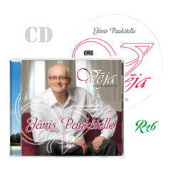 CD JĀNIS PAUKŠTELLO - "VĒJA DZIESMAS" kaina ir informacija | Vinilinės plokštelės, CD, DVD | pigu.lt