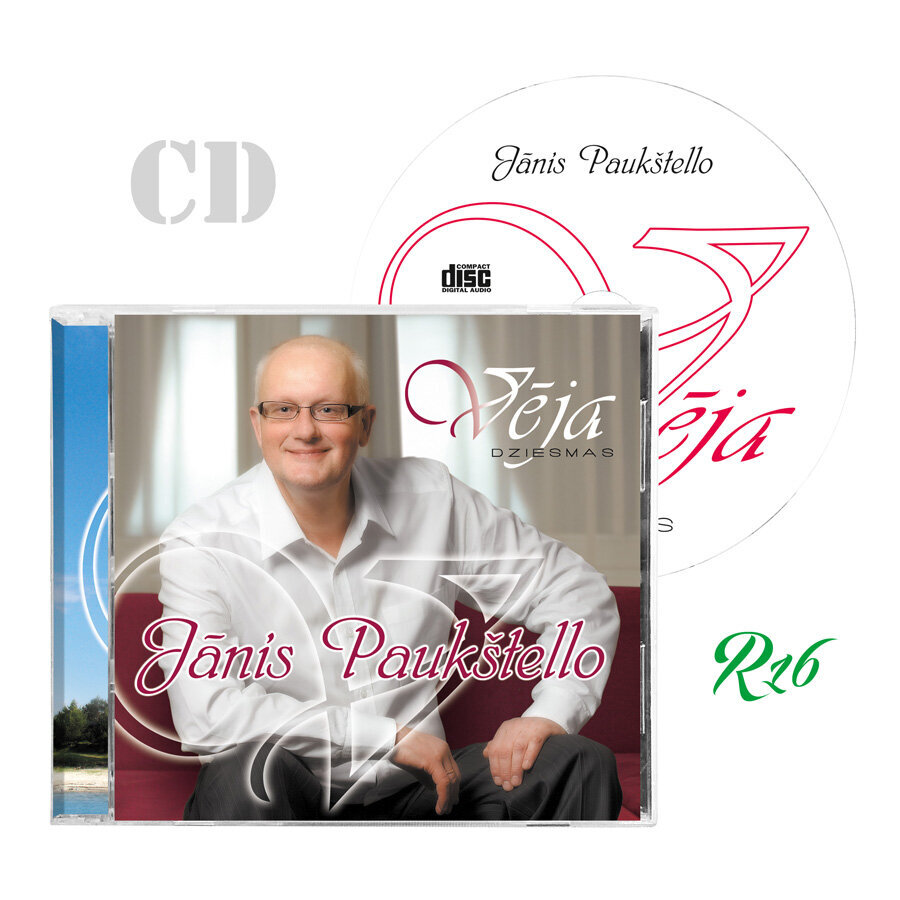 CD JĀNIS PAUKŠTELLO - "VĒJA DZIESMAS" цена и информация | Vinilinės plokštelės, CD, DVD | pigu.lt