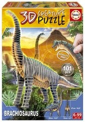 3D dėlionė Educa Brachiosaurus, 101 detalė kaina ir informacija | Dėlionės (puzzle) | pigu.lt