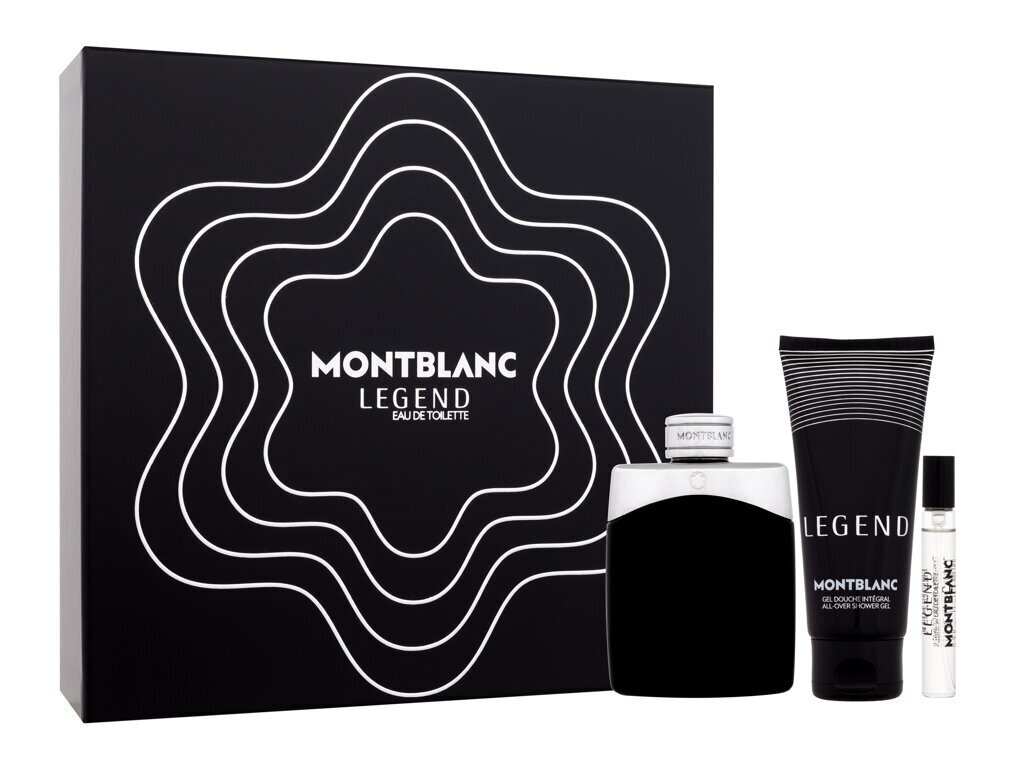 Kosmetikos dovanų rinkinys vyrams Mont Blanc Legend: tualetinis vanduo 100 ml +tualetinio vanduo 7,5 ml + dušo želė 100ml kaina ir informacija | Kvepalai moterims | pigu.lt