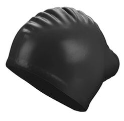 Swimming cap silicone BECO 7530 0 black long hair цена и информация | Шапочки для плавания | pigu.lt