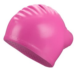 Swimming cap silicone BECO 7530 4 pink long hair цена и информация | Шапочки для плавания | pigu.lt