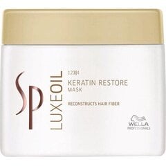 Maitinamoji plaukų kaukė Wella Professionals SP Luxe Oil Keratin Restore 400 ml kaina ir informacija | Priemonės plaukų stiprinimui | pigu.lt