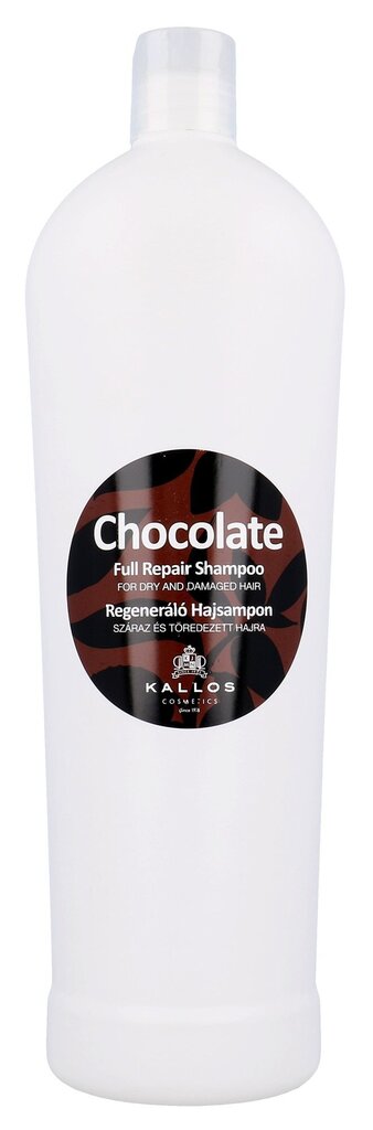 Šampūnas sausiems ir pažeistiems plaukams Kallos Chocolate Full Repair 1000 ml цена и информация | Šampūnai | pigu.lt
