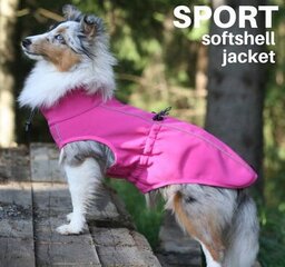 Striukė šunims Finnero Sport Softshell, įvairių dydžių, rožinė kaina ir informacija | Drabužiai šunims | pigu.lt