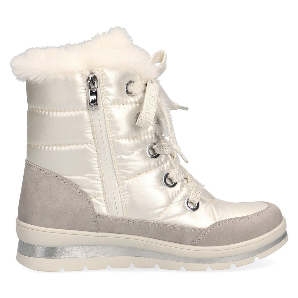 Sniego batai moterims Caprice 26226, balti kaina ir informacija | Aulinukai, ilgaauliai batai moterims | pigu.lt