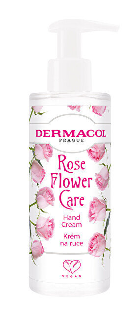 Rankų kremas Dermacol Rose Flower Care, 150 ml kaina ir informacija | Kūno kremai, losjonai | pigu.lt