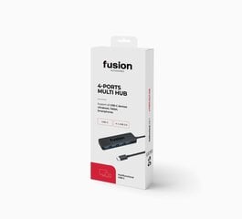 Fusion USB-C–4 x USB 3.0 5 Gbps (EU Blister) kaina ir informacija | Adapteriai, USB šakotuvai | pigu.lt