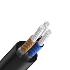 Devia cable Ipure audio jack 3,5 мм - USB-C 1 м black цена и информация | Кабели для телефонов | pigu.lt