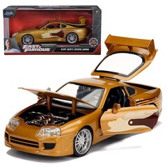 Automobilis Greiti ir įsiutę Toyota Supra 1995 1:24 kaina ir informacija | Žaislai berniukams | pigu.lt