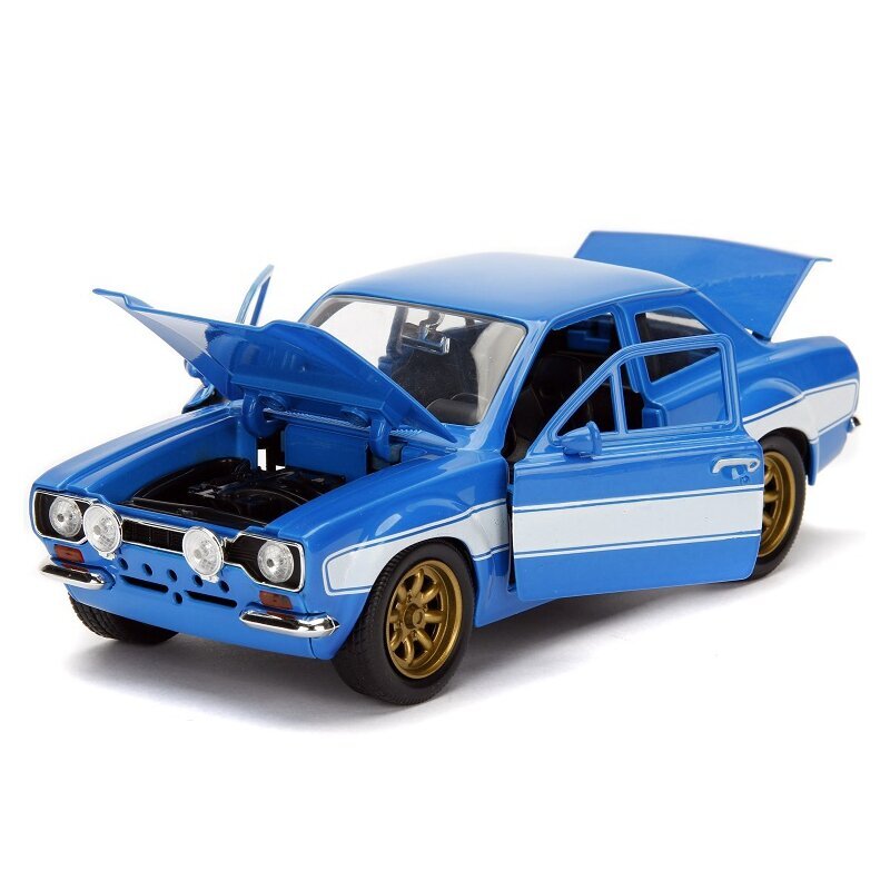 Mašinėlė Greiti ir įsiutę Briano Ford Escort 1974 m. 1:24 kaina ir informacija | Žaislai berniukams | pigu.lt