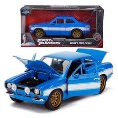 Mašinėlė Greiti ir įsiutę Briano Ford Escort 1974 m. 1:24 kaina ir informacija | Žaislai berniukams | pigu.lt